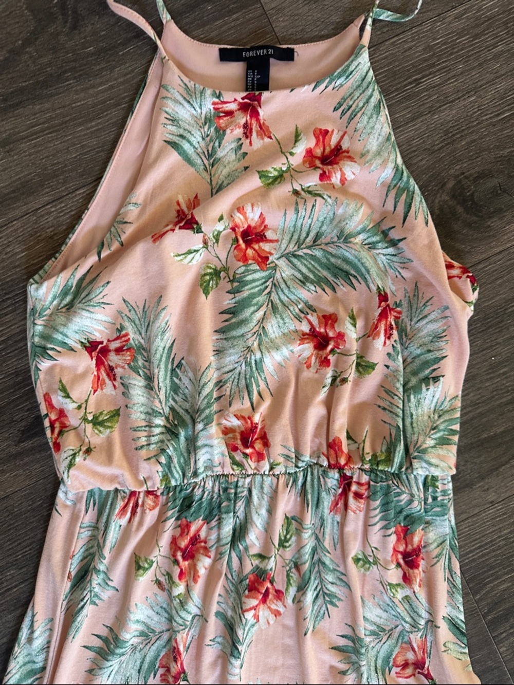 Forever 21 Pink Tropical Floral Maxi Dress - Picture 3 of 8